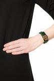 Gucci G Timeless Red Green Dial Green Leather Strap Watch For Women - YA126545 Buy Now By Gucci