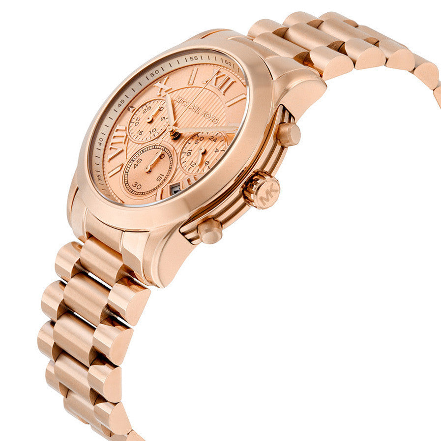 Michael Kors Cooper Rose Gold Rose Gold Steel Strap Watch for Women - MK6275 Buy Now By Michael Kors
