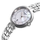 Tissot T Lady Flamingo Mother of Pearl White Dial Silver Steel Strap Watch For Women - T094.210.11.111.00 Buy Now By Tissot