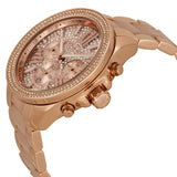 Michael Kors Wren Crystals Rose Gold Dial Rose Gold Steel Strap Watch for Women - MK6096 Buy Now By Michael Kors