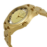 Marc Jacobs Henry Transparent Gold Dial Gold Steel Strap Watch for Women - MBM3206 Buy Now By Marc Jacobs