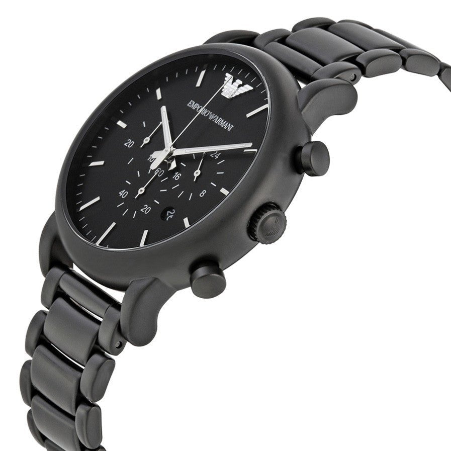 Emporio Armani Luigi Chronograph Black Dial Black Stainless Steel Watch For Men - AR1895 Buy Now By Emporio Armani