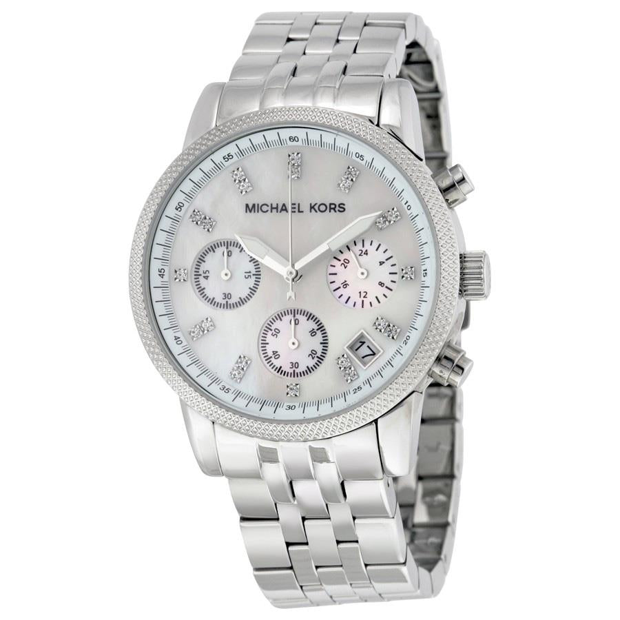 Michael Kors Ritz White Dial Silver Stainless Steel Strap Watch for Women - MK5020 Buy Now By Michael Kors
