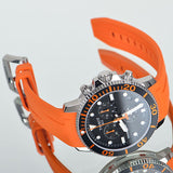 Tissot Seastar 1000 Chronograph Black Dial Orange Rubber Strap Watch For Men - T120.417.17.051.01 Buy Now By Tissot