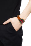 Gucci G Timeless Quartz Green & Red Dial Brown Leather Strap Watch For Men - YA126451 Buy Now By Gucci