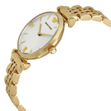 Emporio Armani Gianni T Bar Silver Dial Gold Stainless Steel Strap Watch For Women - AR1877 Buy Now By Emporio Armani