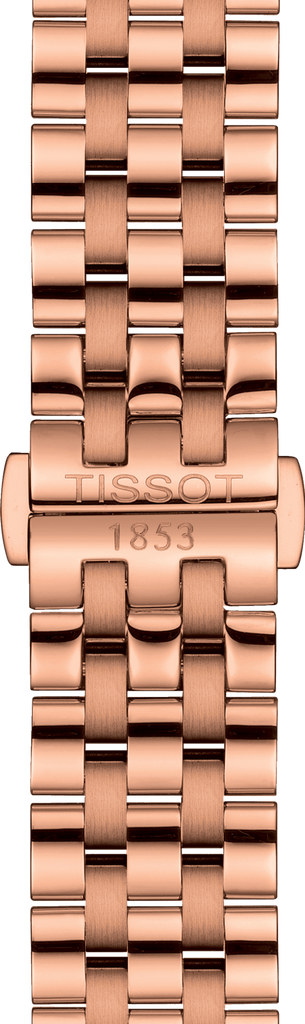 Tissot T Classic Carson Premium Automatic White Dial Rose Gold Steel Strap Watch for Men - T122.407.33.031.00 Buy Now By Tissot