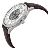 Emporio Armani Meccanico White Dial Brown Leather Strap Watch For Men - AR1946 Buy Now By Emporio Armani