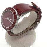 Marc Jacobs Amy Red Dial Burgundy Leather Strap Watch for Women - MBM1162 Buy Now By Marc Jacobs
