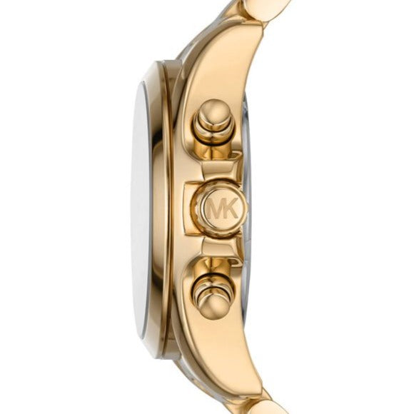 Michael Kors Bradshaw Chronograph Black Dial Gold Steel Strap Watch For Women - MK6959 Buy Now By Michael Kors