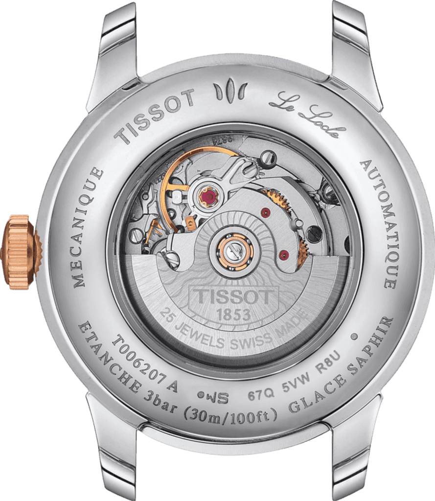Tissot Le Locle Automatic Diamonds Mother of Pearl Black Dial Silver Steel Strap Watch For Women - T006.207.11.126.00 Buy Now By Tissot