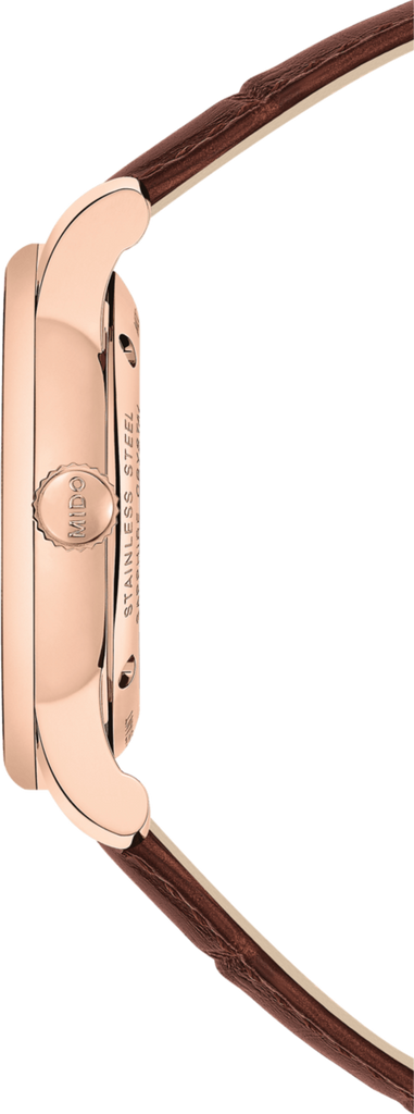 Mido Baroncelli III Automatic Blue Dial Brown Leather Strap Watch For Men - M8600.3.15.8 Buy Now By Mido