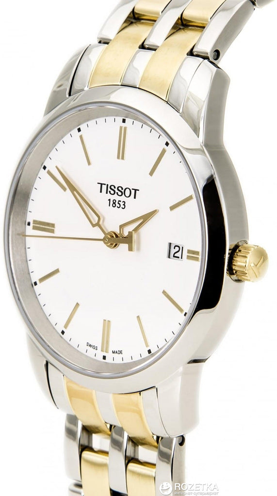 Tissot T Classic Dream White Dial Two Tone Steel Strap Watch for Men - T033.410.22.011.01 Buy Now By Tissot