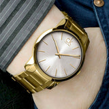 Calvin Klein City Silver Dial Gold Steel Strap Watch for Men - K2G21546 Buy Now By Calvin Klein