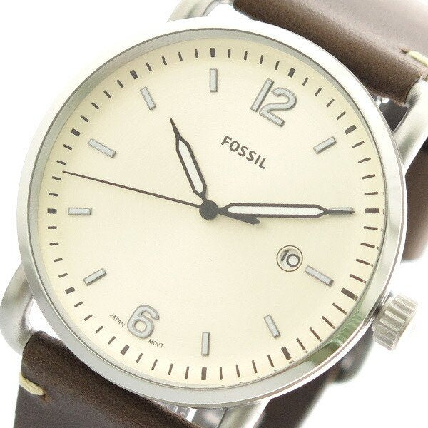 Fossil The Commuter White Dial Brown Leather Strap Watch for Men - FS5275 Buy Now By Fossil