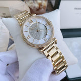 Michael Kors Catlin Mother of Pearl Dial Gold Steel Strap Watch for Women - MK3332 Buy Now By Michael Kors