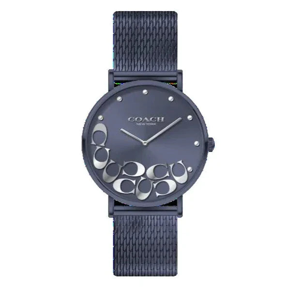 Coach Perry Blue Dial Blue Mesh Bracelet Watch for Women - 14503824 Buy Now By Coach