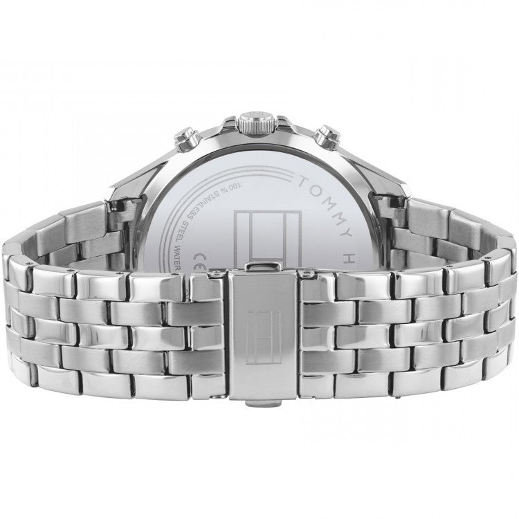 Tommy Hilfiger West Quartz Black Dial Silver Steel Strap Watch For Men - 1791707 Buy Now By Tommy Hilfiger