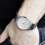 Tissot T Classic Tradition White Dial Silver Steel Strap Watch For Men - T063.610.11.037.00 Buy Now By Tissot