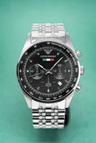 Emporio Armani Sportivo Chronograph Black Dial Silver Steel Strap Watch For Men - AR5984 Buy Now By Emporio Armani