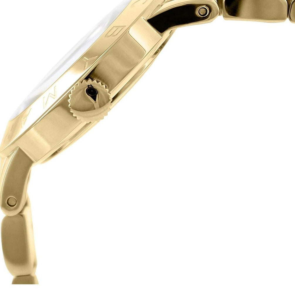 Marc Jacobs Amy Blue Dial Gold Steel Strap Watch for Women - MBM3301 Buy Now By Marc Jacobs