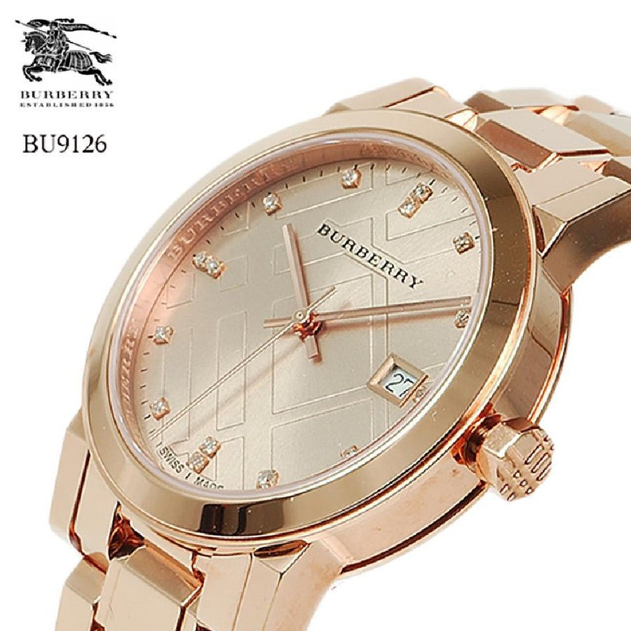 Burberry The City Beige Dial Beige Leather Strap Watch for Women - BU9109 Buy Now By Burberry
