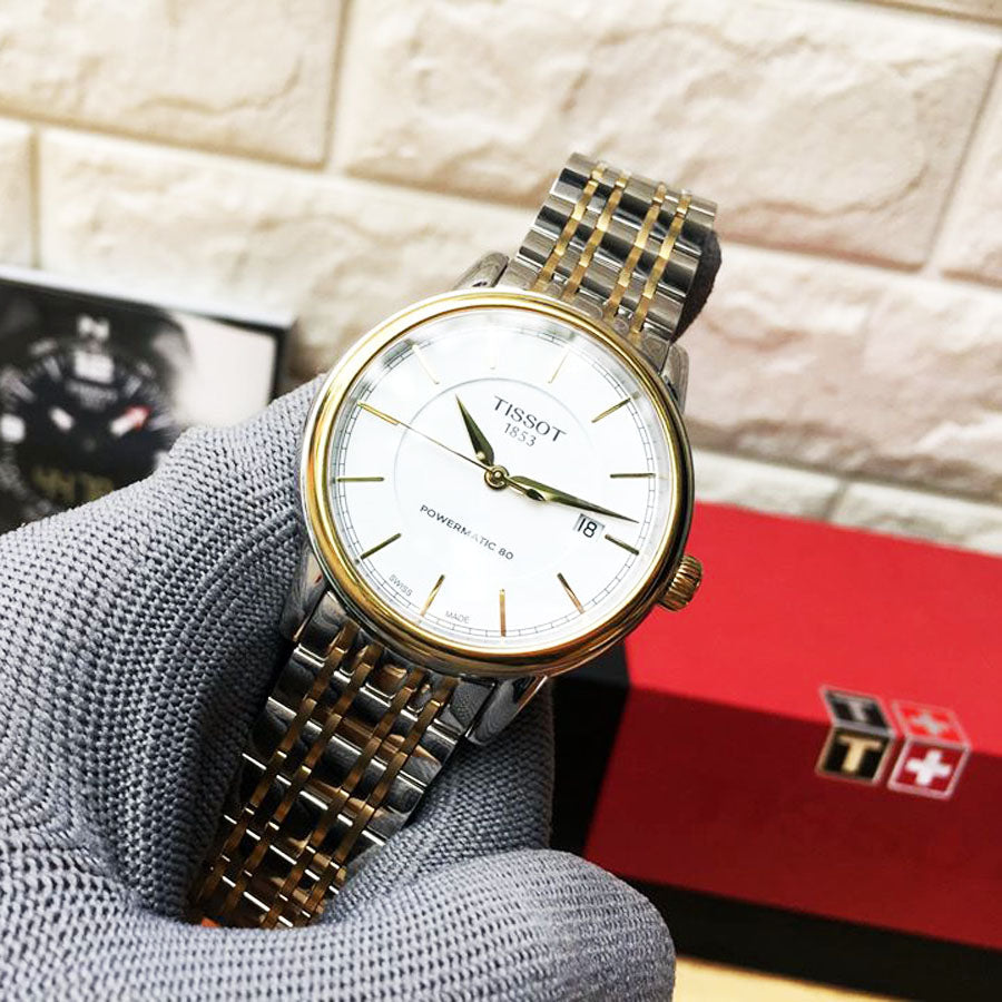 Tissot T Classic Carson Automatic White Dial Two Tone Steel Strap Watch for Men - T085.407.22.011.00 Buy Now By Tissot