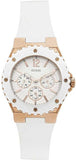 Guess Overdrive Analog White Dial White Rubber Strap Watch for Women - W10614L2 Buy Now By Guess