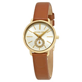 Michael Kors Portia Quartz White Dial Brown Leather Strap Watch For Women - MK2734 Buy Now By Michael Kors