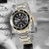 Citizen Eco Drive Promaster Diver Black Dial Two Tone Steel Strap Watch For Men - BN0194-57E Buy Now By Citizen
