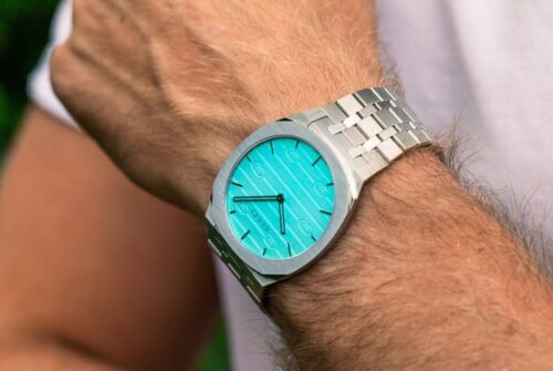 Gucci 25H Quartz Turquoise Dial Silver Steel Strap Watch For Women - YA163409 Buy Now By Gucci