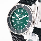 Breitling Superocean Heritage B20 Automatic 42 Green Dial Black Mesh Bracelet Watch for Women - AB2010121L1S1 Buy Now By Breitling