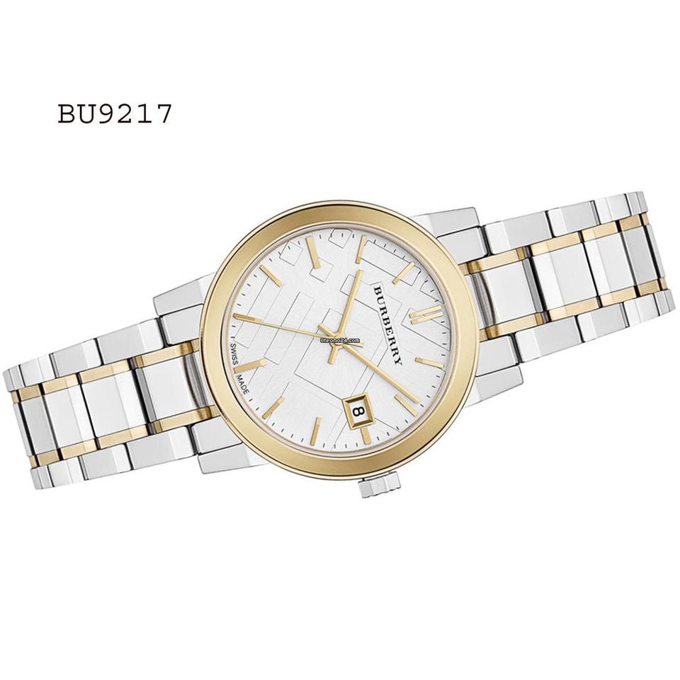 Burberry The City Silver Dial Two Tone Steel Strap Watch for Women - BU9217 Buy Now By Burberry