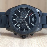 Emporio Armani Sportivo Chronograph Black Dial Black Silicone Strap Watch For Men - AR6092 Buy Now By Emporio Armani