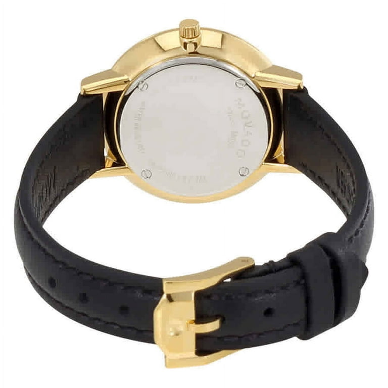 Movado Ultra Slim Black Dial Black Leather Strap Watch For Women - 0607095 Buy Now By Movado
