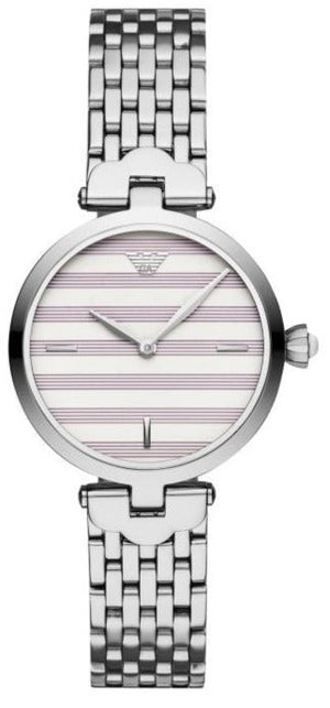 Emporio Armani Arianna Analog White Dial Silver Steel Strap Watch For Women - AR11195 Buy Now By Emporio Armani