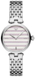 Emporio Armani Arianna Analog White Dial Silver Steel Strap Watch For Women - AR11195 Buy Now By Emporio Armani