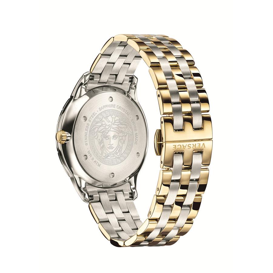 Versace Univers Quartz Green Dial Two Tone Steel Strap Watch for Men - VEBK00718 Buy Now By Versace