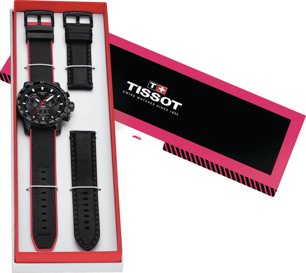 Tissot Supersport Chrono Giro D'Italia Black Dial Black Nylon Strap Watch for Men - T125.617.37.051.00 Buy Now By Tissot
