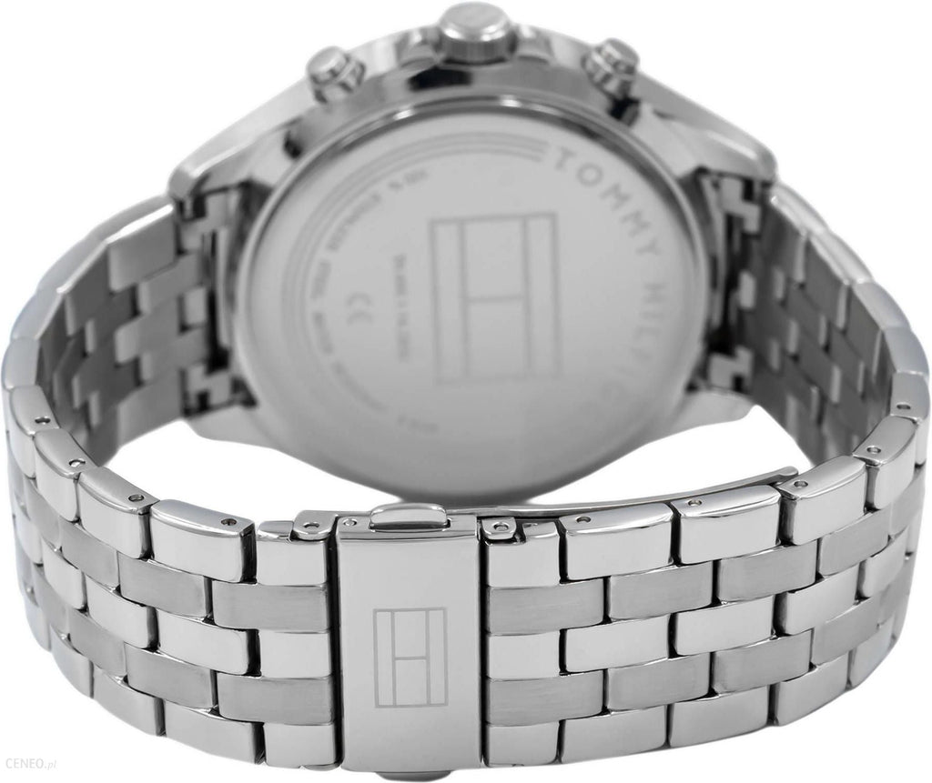 Tommy Hilfiger West Quartz Black Dial Silver Steel Strap Watch For Men - 1791707 Buy Now By Tommy Hilfiger