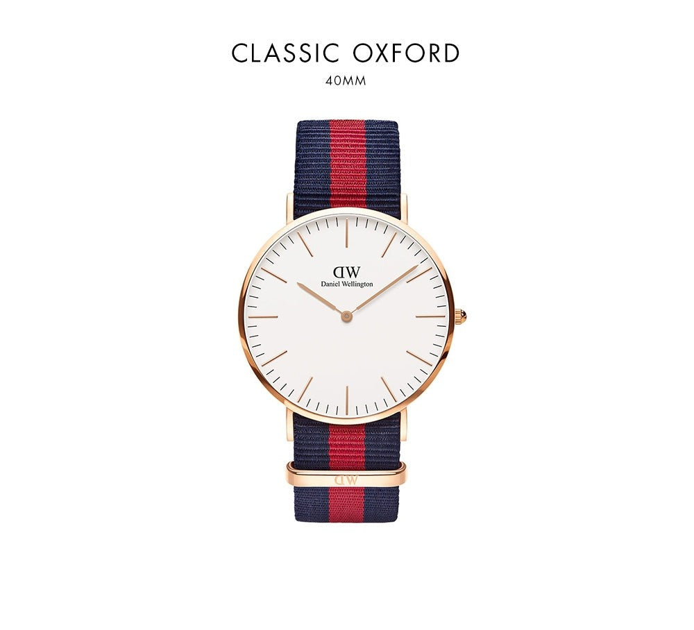 Daniel Wellington Classic Oxford White Dial Two Tone NATO Strap Watch For Men - DW00100001 Buy Now By Daniel Wellington