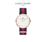 Daniel Wellington Classic Oxford White Dial Two Tone NATO Strap Watch For Men - DW00100001 Buy Now By Daniel Wellington