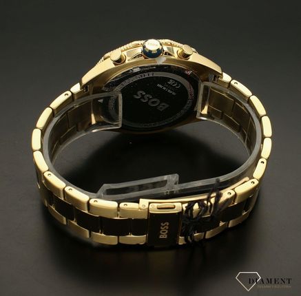 Hugo Boss Energy Chronograph Blue Dial Gold Steel Strap Watch For Men - 1513973 Buy Now By Hugo Boss