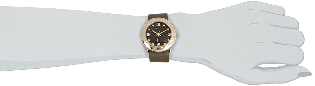 Marc Jacobs Amy Grey Dial Grey Leather Strap Watch for Women - MBM1153 Buy Now By Marc Jacobs