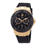 Guess Black Dial Black Rubber Strap Watch For Women - W1053L7 Buy Now By Guess