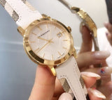 Burberry The City White Dial White Leather Strap Watch for Women - BU9015 Buy Now By Burberry