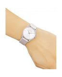 Calvin Klein City White Dial White Leather Strap Watch for Women - K2G231XH Buy Now By Calvin Klein