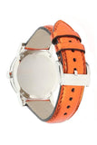 Burberry The City Silver Dial Orange Leather Strap Watch for Women - BU9121 Buy Now By Burberry