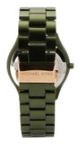 Michael Kors Slim Runway Green Dial Green Steel Strap Watch for Women - MK4526 Buy Now By Michael Kors