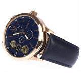Fossil Flynn Mechanical Blue Dial Blue Leather Strap Watch for Men - BQ2219 Buy Now By Fossil